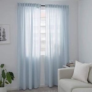 Ikea Hannalill set of 2 curtain panels 57" x 98" discontinued color 100% cotton